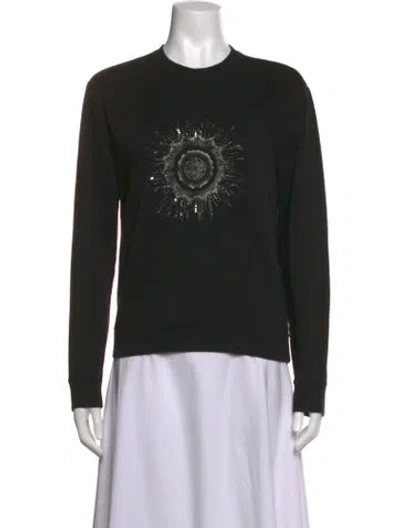 Pre-owned Saint Laurent 2018 Graphic Print Sweatshirt In Black