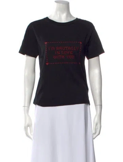 Pre-owned Saint Laurent 2018 Graphic Print T-shirt In Black