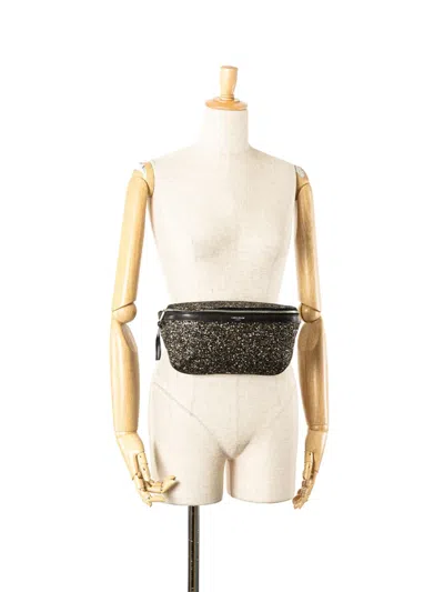 Pre-owned Saint Laurent 2018 Metallic Lambskin Glitter Belt Bag