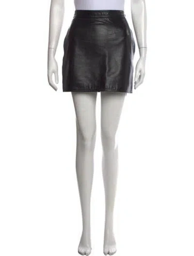 Pre-owned Saint Laurent 2018 Mini Skirt In Black