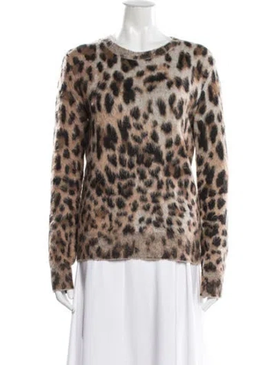 Pre-owned Saint Laurent 2018 Mohair Sweater In Brown/neutrals