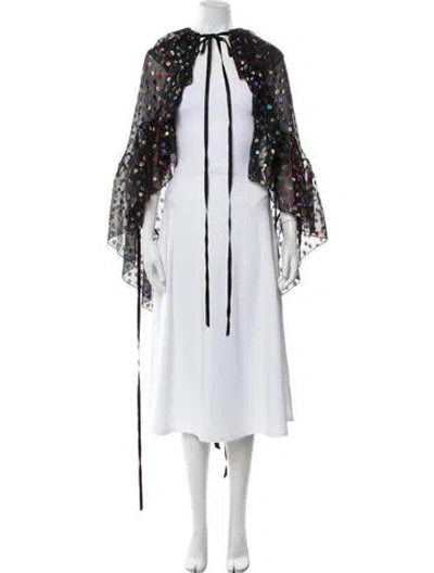 Pre-owned Saint Laurent 2018 Silk Cape In Multi