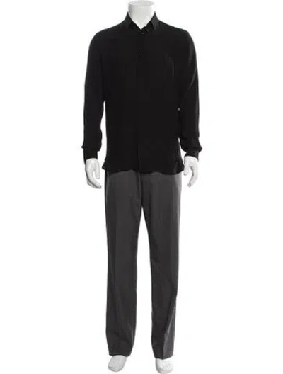 Pre-owned Saint Laurent 2018 Silk Shirt In Black