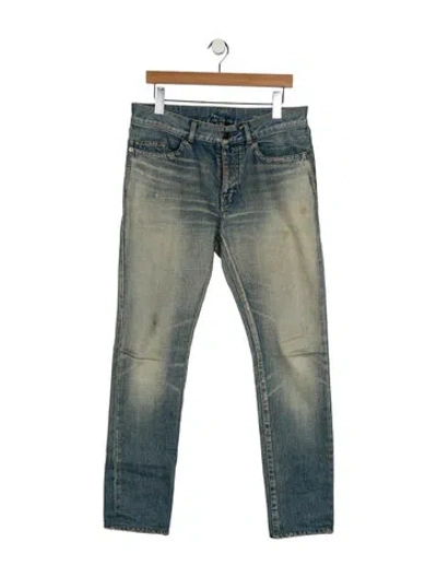 Pre-owned Saint Laurent 2018 Skinny Jeans In Blue