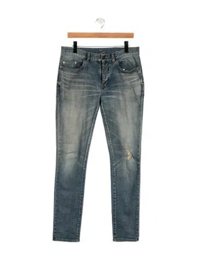 Pre-owned Saint Laurent 2018 Skinny Jeans In Blue