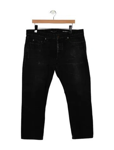 Pre-owned Saint Laurent 2018 Slim Fit Jeans In Black