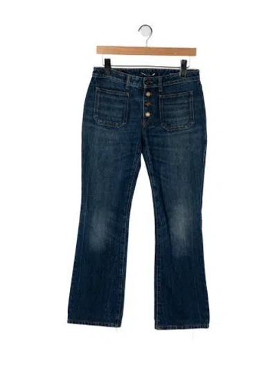 Pre-owned Saint Laurent 2018 Straight Leg Jeans In Blue