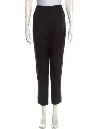 Pre-owned Saint Laurent 2018 Straight Leg Pants In Black
