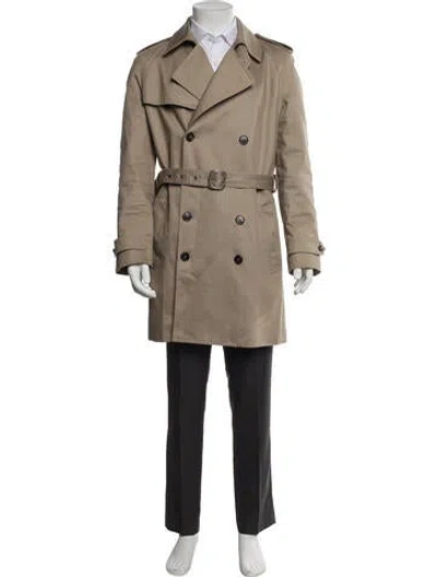 Pre-owned Saint Laurent 2018 Trench Coat In Neutral