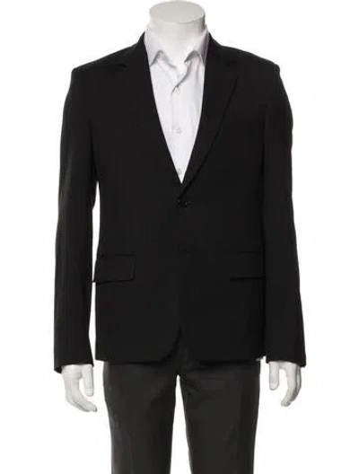 Pre-owned Saint Laurent 2018 Virgin Wool Blazer In Black