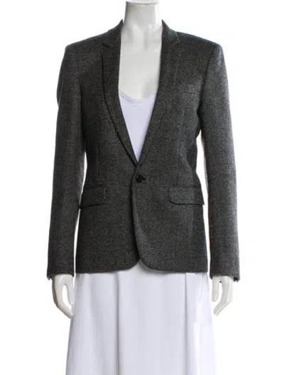 Pre-owned Saint Laurent 2018 Wool Blazer In Gray