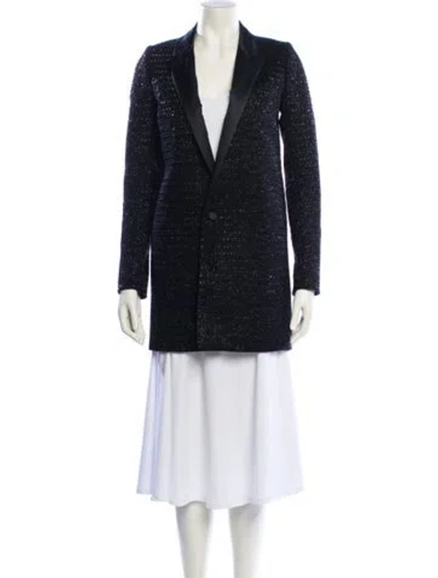 Pre-owned Saint Laurent 2018 Wool Evening Jacket In Black