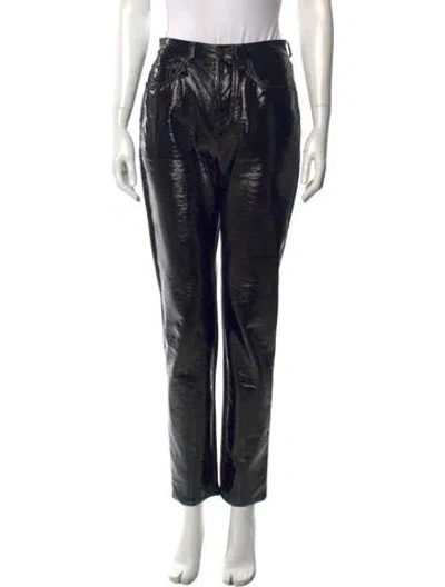 Pre-owned Saint Laurent 2018-2019 Straight Leg Pants In Black