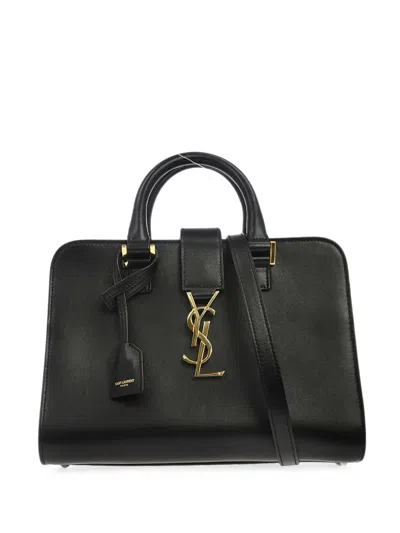 Pre-owned Saint Laurent 2019 Baby Cabas Tote Bag In Black