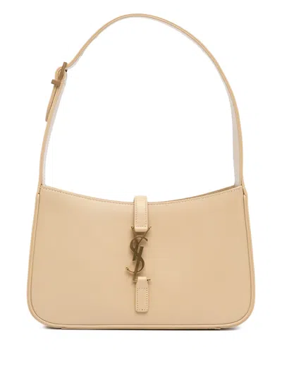 Pre-owned Saint Laurent 2019 Calfskin Le 5 A 7 Bag Shoulder Bag In Brown