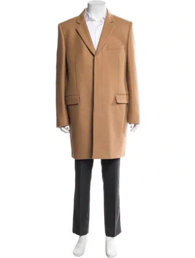 Pre-owned Saint Laurent 2019 Camel Hair Overcoat In Neutral