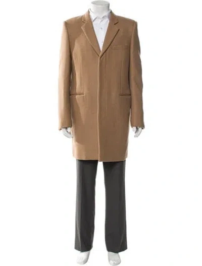 Pre-owned Saint Laurent 2019 Camel Hair Overcoat In Neutral