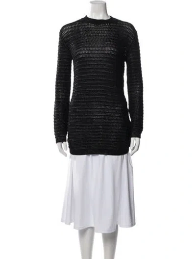Pre-owned Saint Laurent 2019 Crew Neck Sweater In Black
