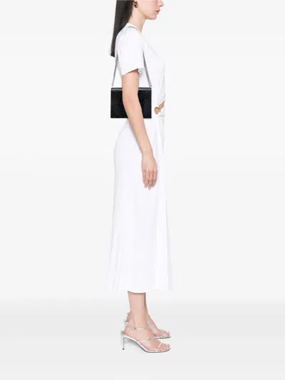 Pre-owned Saint Laurent 2019 Croc Embossed Leather Monogram Cassandra Clasp Bag Crossbody Bag In Black