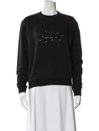 Pre-owned Saint Laurent 2019 Graphic Print Sweatshirt In Gray