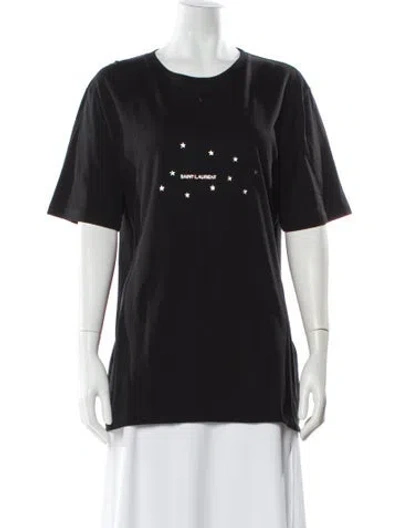 Pre-owned Saint Laurent 2019 Graphic Print T-shirt In Black