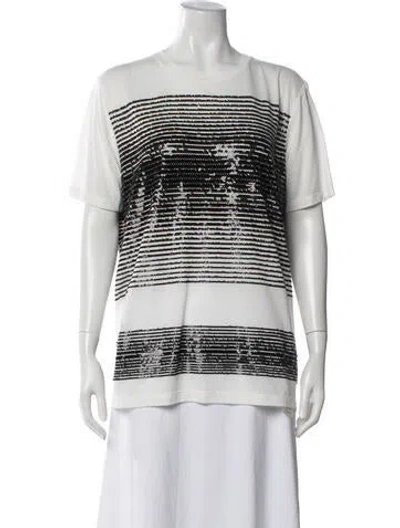 Pre-owned Saint Laurent 2019 Graphic Print T-shirt W/ Tags In Black/white