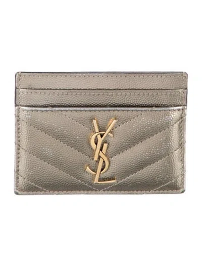 Pre-owned Saint Laurent 2019 Leather Card Holder
