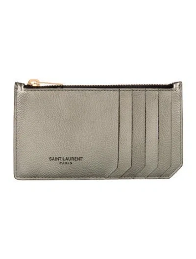 Pre-owned Saint Laurent 2019 Leather Card Holder
