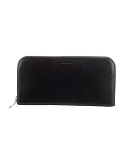 Pre-owned Saint Laurent 2019 Leather Wallet In Black