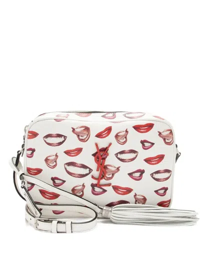 Pre-owned Saint Laurent 2019 Lips Camera Bag In White