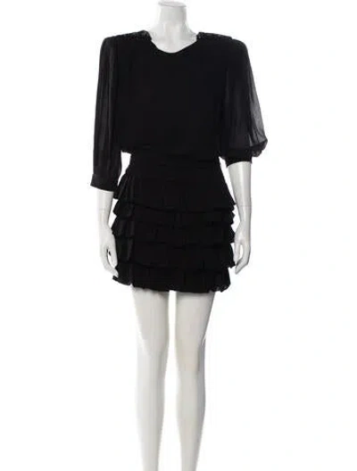 Pre-owned Saint Laurent 2019 Mini Dress In Blue