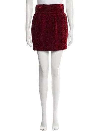 Pre-owned Saint Laurent 2019 Mini Skirt In Red