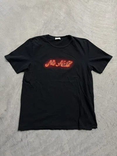 Pre-owned Saint Laurent 2019 No Hell T-shirt In Black