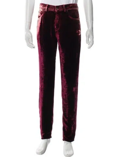 Pre-owned Saint Laurent 2019 Pants In Burgundy