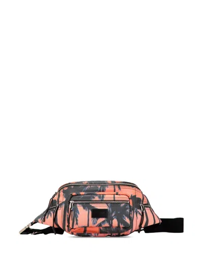 Pre-owned Saint Laurent 2019 Printed Nylon Palm Tree Nuxx Belt Bag