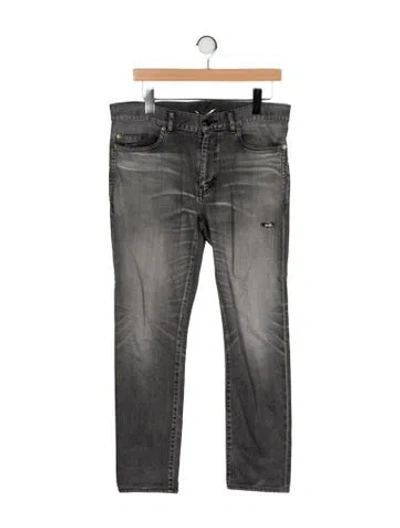 Pre-owned Saint Laurent 2019 Skinny Jeans In Gray