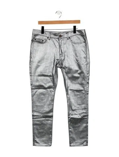 Pre-owned Saint Laurent 2019 Skinny Jeans W/ Tags In Silver