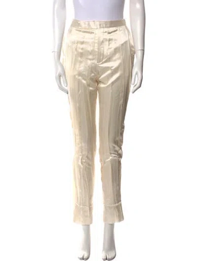 Pre-owned Saint Laurent 2019 Skinny Leg Pants In Neutral