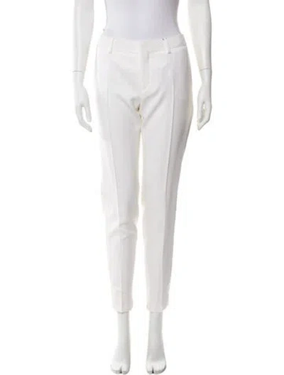 Pre-owned Saint Laurent 2019 Skinny Leg Pants In White