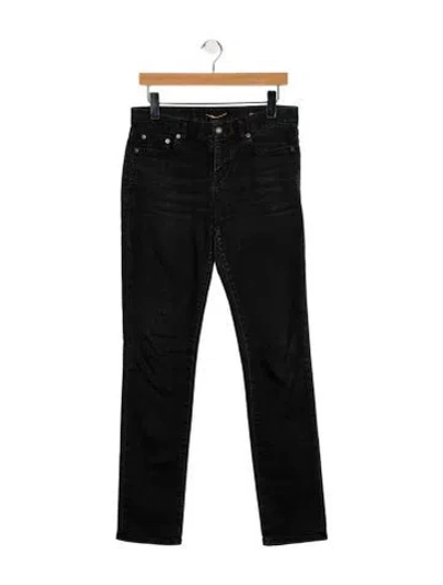 Pre-owned Saint Laurent 2019 Straight Leg Jeans In Black