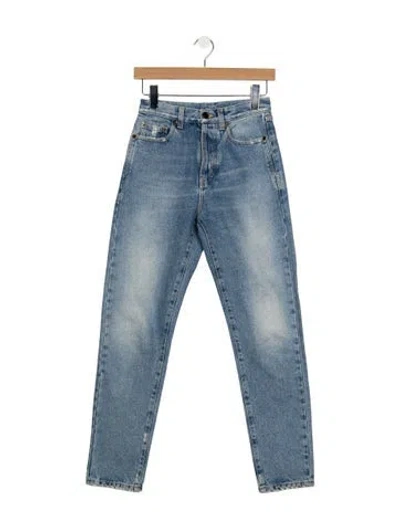 Pre-owned Saint Laurent 2019 Straight Leg Jeans In Blue