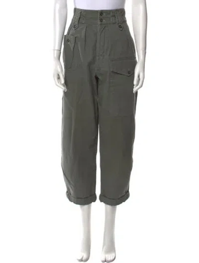 Pre-owned Saint Laurent 2019 Straight Leg Pants In Green