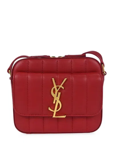 Pre-owned Saint Laurent 2019 Vicky Toy Mini Bag In Red