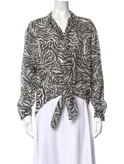 Pre-owned Saint Laurent 2019 Wool Blouse In Multi