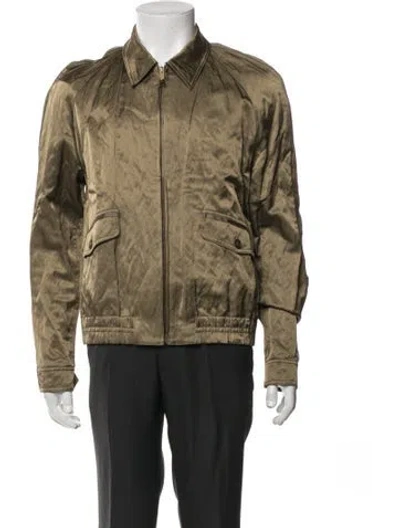 Pre-owned Saint Laurent 2020 Bomber Jacket W/ Tags In Neutrals
