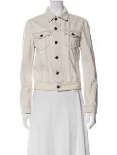 Pre-owned Saint Laurent 2020 Denim Jacket In Neutral