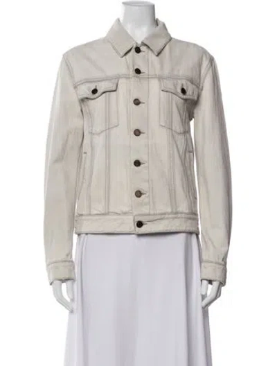 Pre-owned Saint Laurent 2020 Denim Jacket In Neutrals