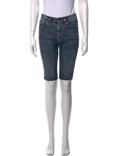Pre-owned Saint Laurent 2020 Knee-length Shorts In Blue