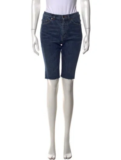 Pre-owned Saint Laurent 2020 Knee-length Shorts In Blue