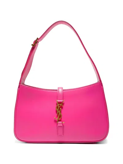 Pre-owned Saint Laurent 2020 Letter Leather Shoulder Bag In Pink